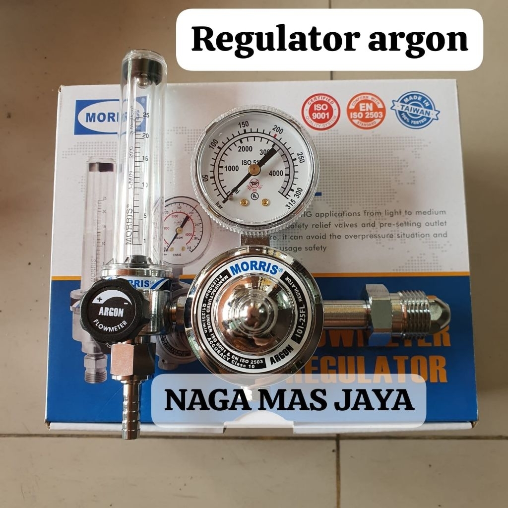 REGULATOR LAS ARGON MORRIS TYPE 101-25FR-AR / REGULATOR GAS ARGON MORRIS 101 25FR AR