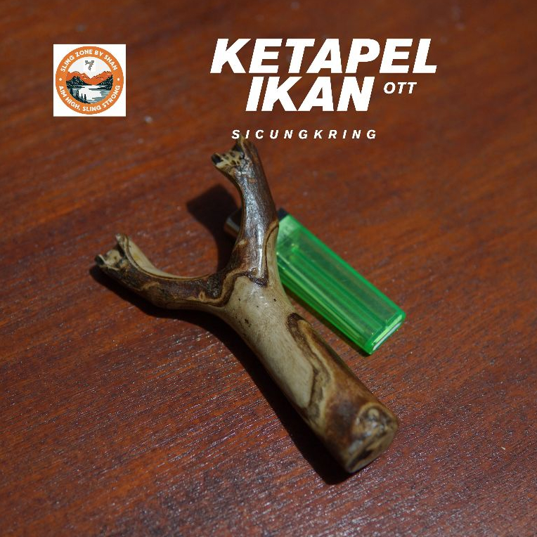 Frame Ketapel Ikan OTT | Ranting Kayu Asli | By Shan Outdoor