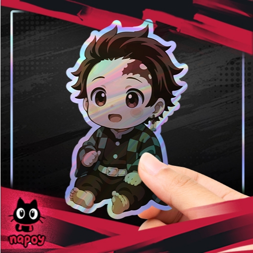 

Stiker Hologram Anime Demon Slayer Baby Tanjiro
