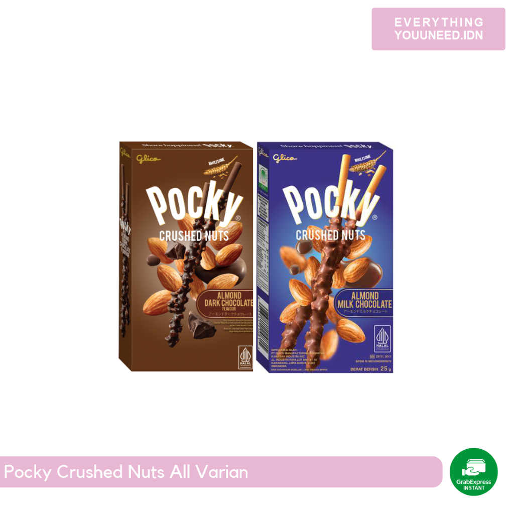 

Pocky Crushed Nuts Almond Dark Choco | Milk Choco 25g
