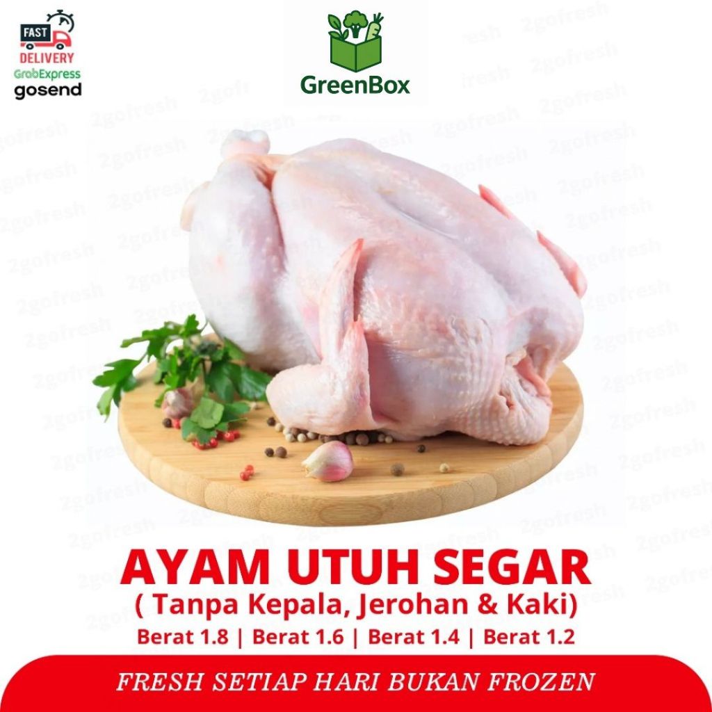 

Ayam Utuh Fresh (Bukan Frozen) - Sayur Sayuran, Buah , Daging , Ikan Segar, Sembako / Ayam