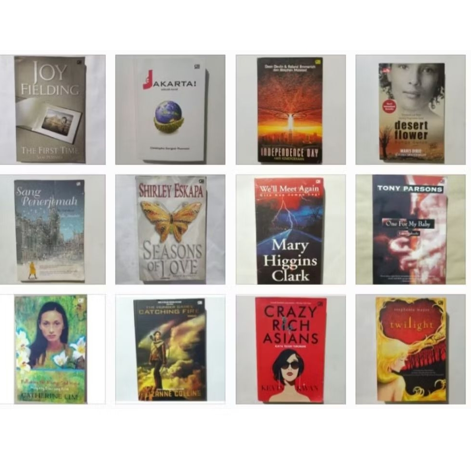 Novel Terjemahan Gramedia/Elex Media/BIP