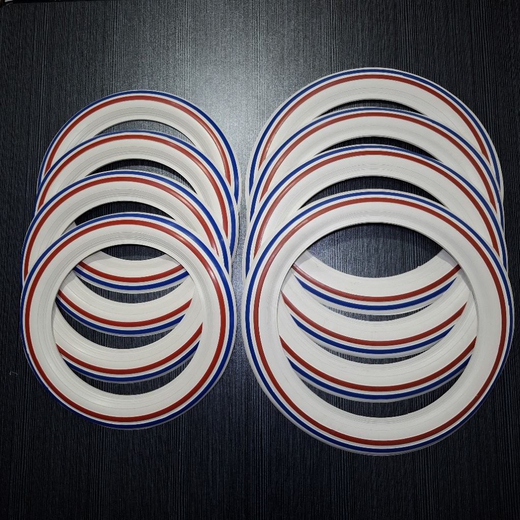 Lis ban whitewall vespa ring 8 dan ring 10 model garis GRADE A