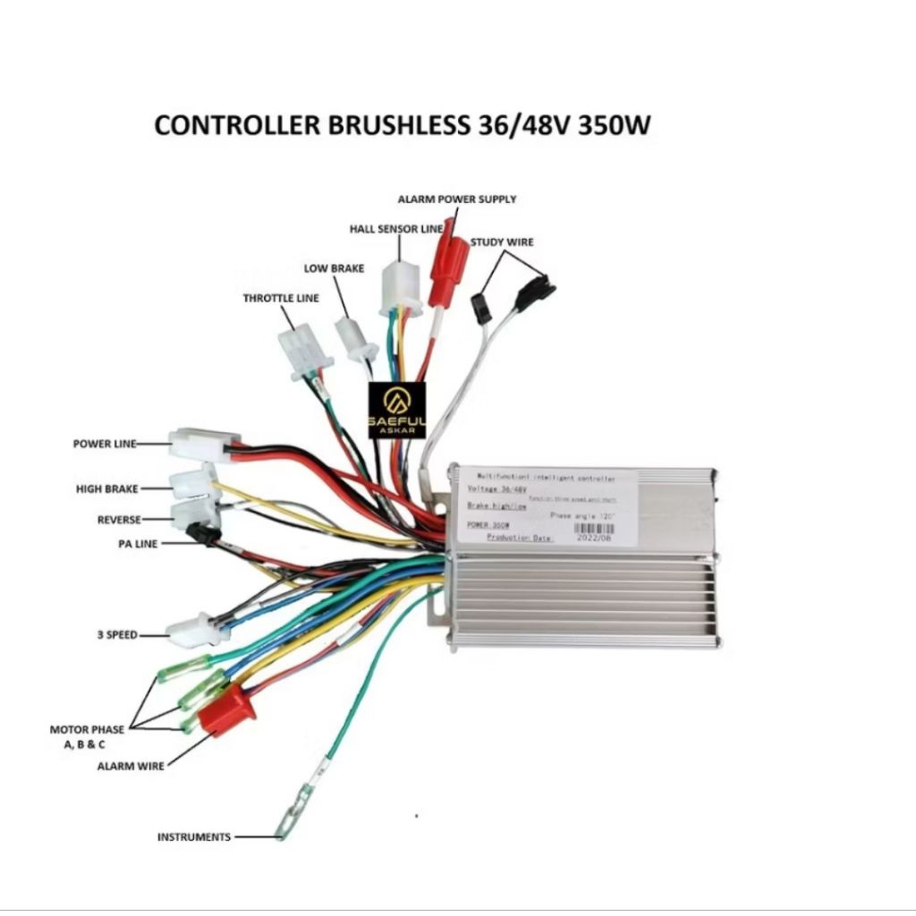 Controller BLDC Remote Multi 36V/48V 350W