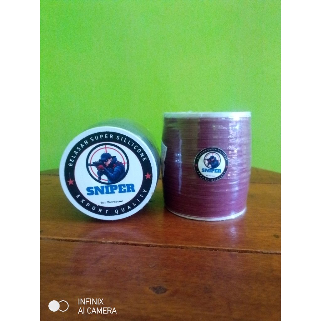 SENAR GELASAN MATOT "SNIPER" 1600 YARD BAHAN PUTIH LOKAL