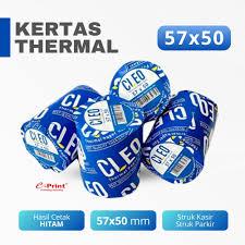 

Kertas Thermal Struk 57x50 Paper Roll Kasir Karcis Parkir CLEO 57x50mm