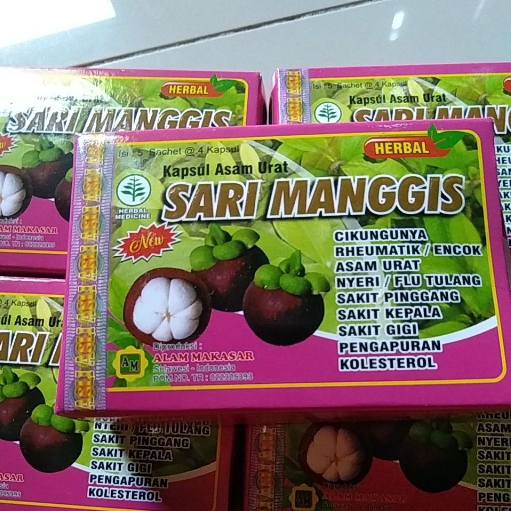

sari manggis obat herbal asam urat isi 5 sachet