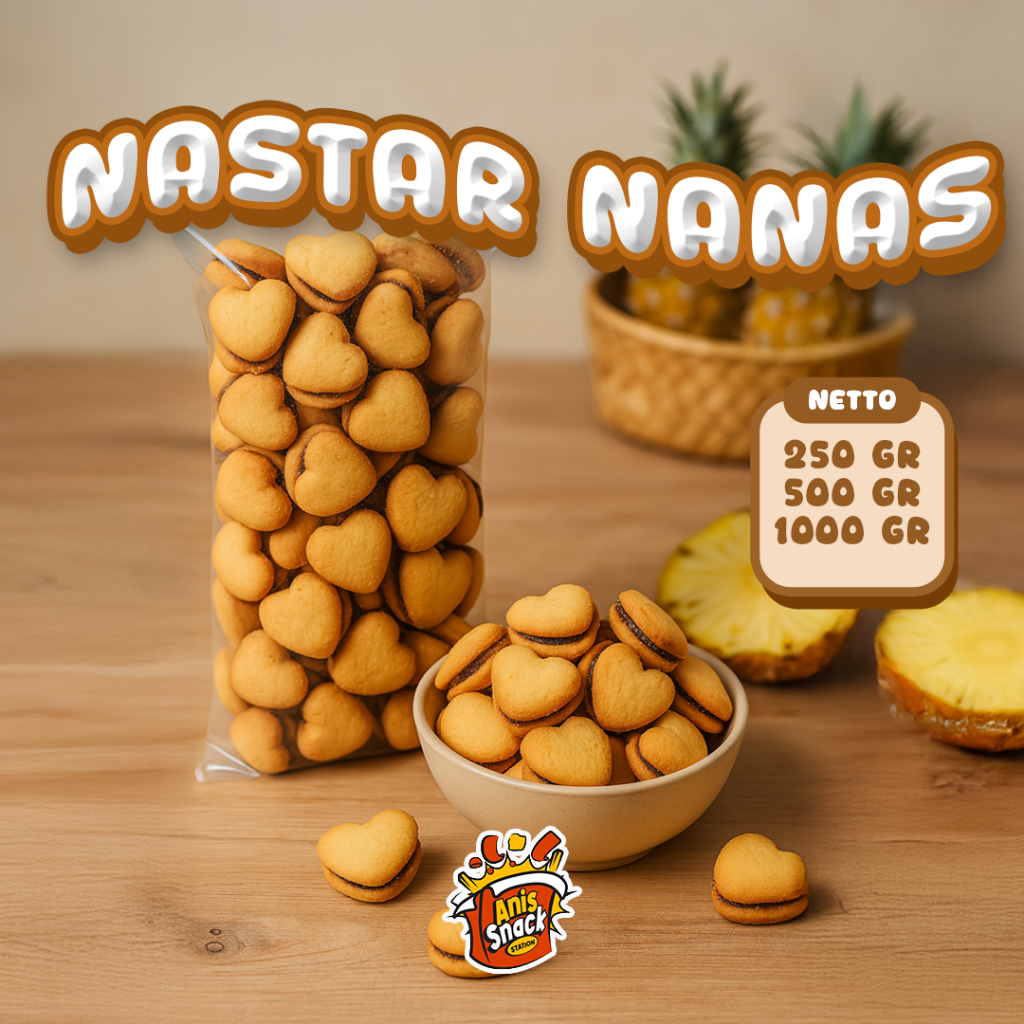 

Cookies Nastar Nanas / Kue Kering Nastar Cinta Selai Nanas / Kue Nastar Hati