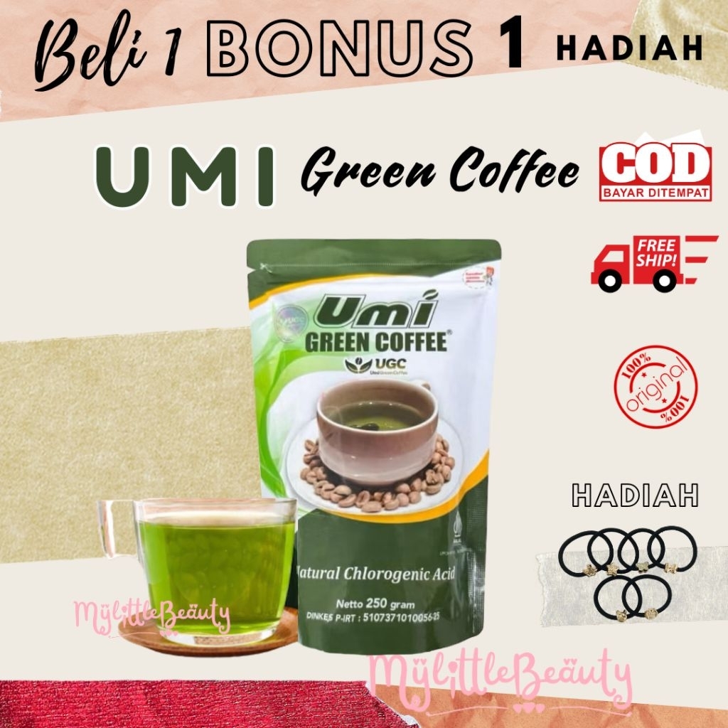 

UGC UMI Green Coffee Kopi Hijau Kopi Hijau Berkualitas 1 Bungkus 250gr