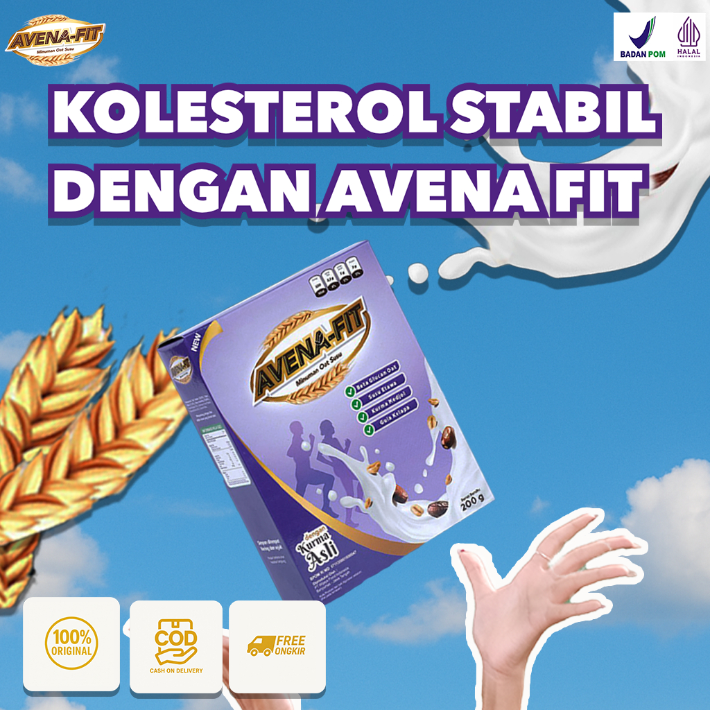 

Avenafit – Turunkan Kolesterol & Jaga Jantung | Oatmeal Susu Kurma | COD + Promo Ongkir