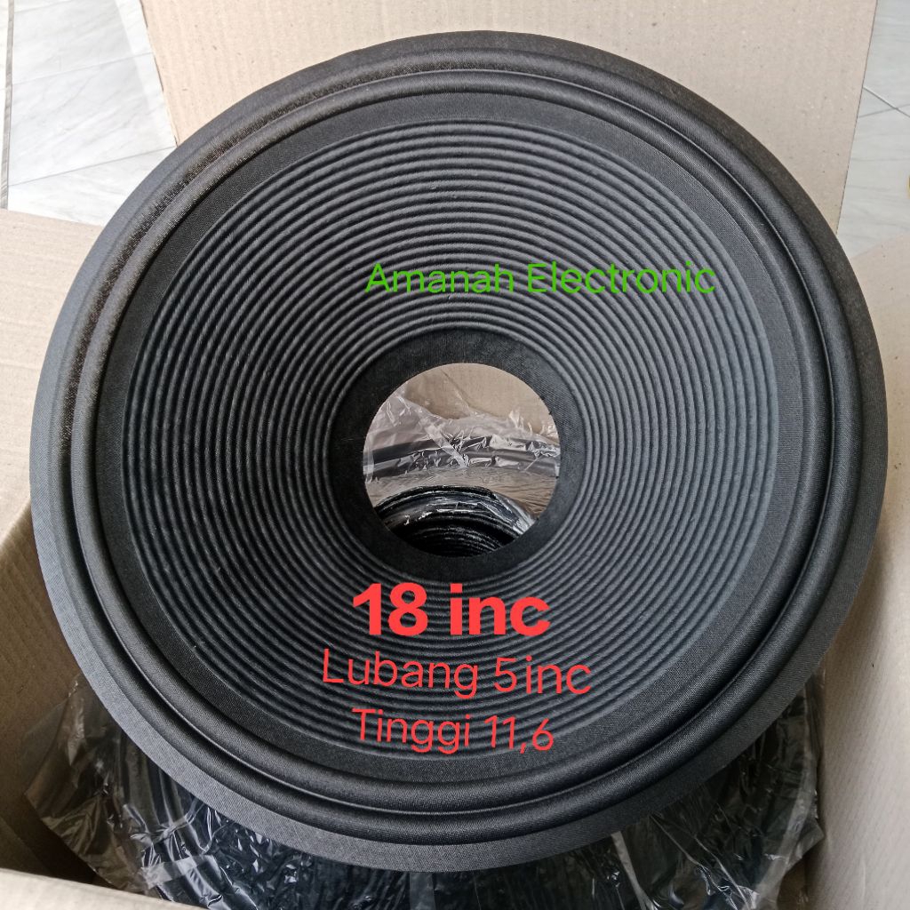 DAUN KERTAS SPEAKER 18 INC LUBANG 5 INC JERUK