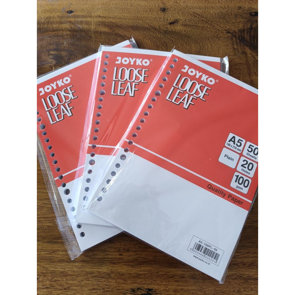 

ISI BINDER / LOOSE LEAF PLAIN POLOS A5 – UNTUK CATATAN TANPA BUMBUNG, RAPI DAN GAK BIKIN BERANTAKAN