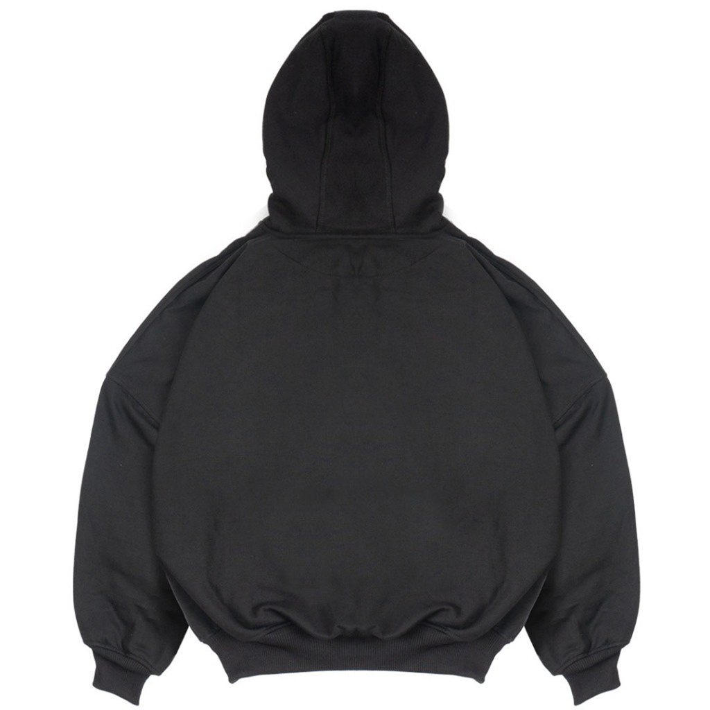 Troy Company Hoodie Boxy Oversized Black Noday - Hoodie Boxy Oversize Hitam HB 3243