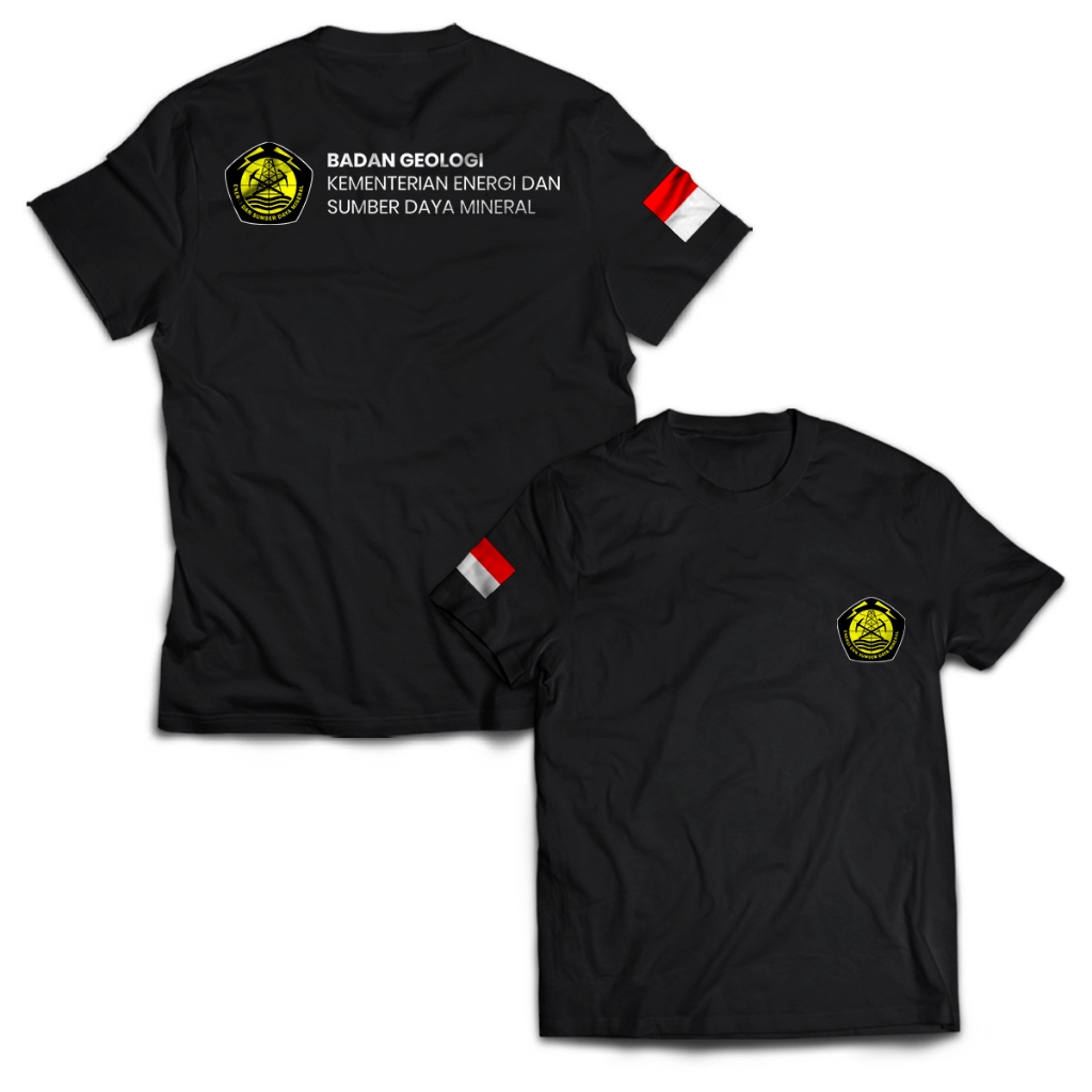 Kaos Pria BADAN GEOLOGI ESDM Dewasa Baju Atasan Unisex PakeKaos
