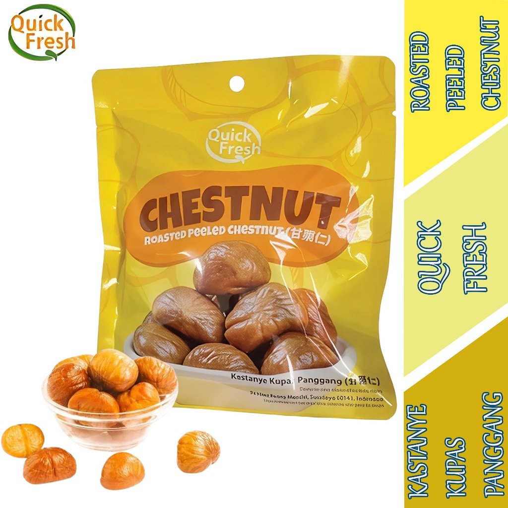

Roasted Peeled Chestnut - Quick Fresh - Kastanye Kupas Panggang - 100gr