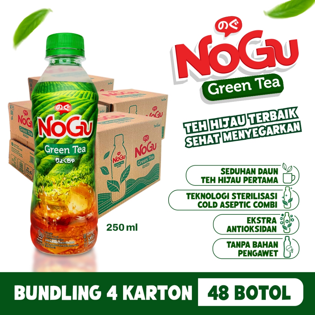 

NoGu Green Tea 250 ml - Teh Hijau Organik Bundle Hemat 48 botol