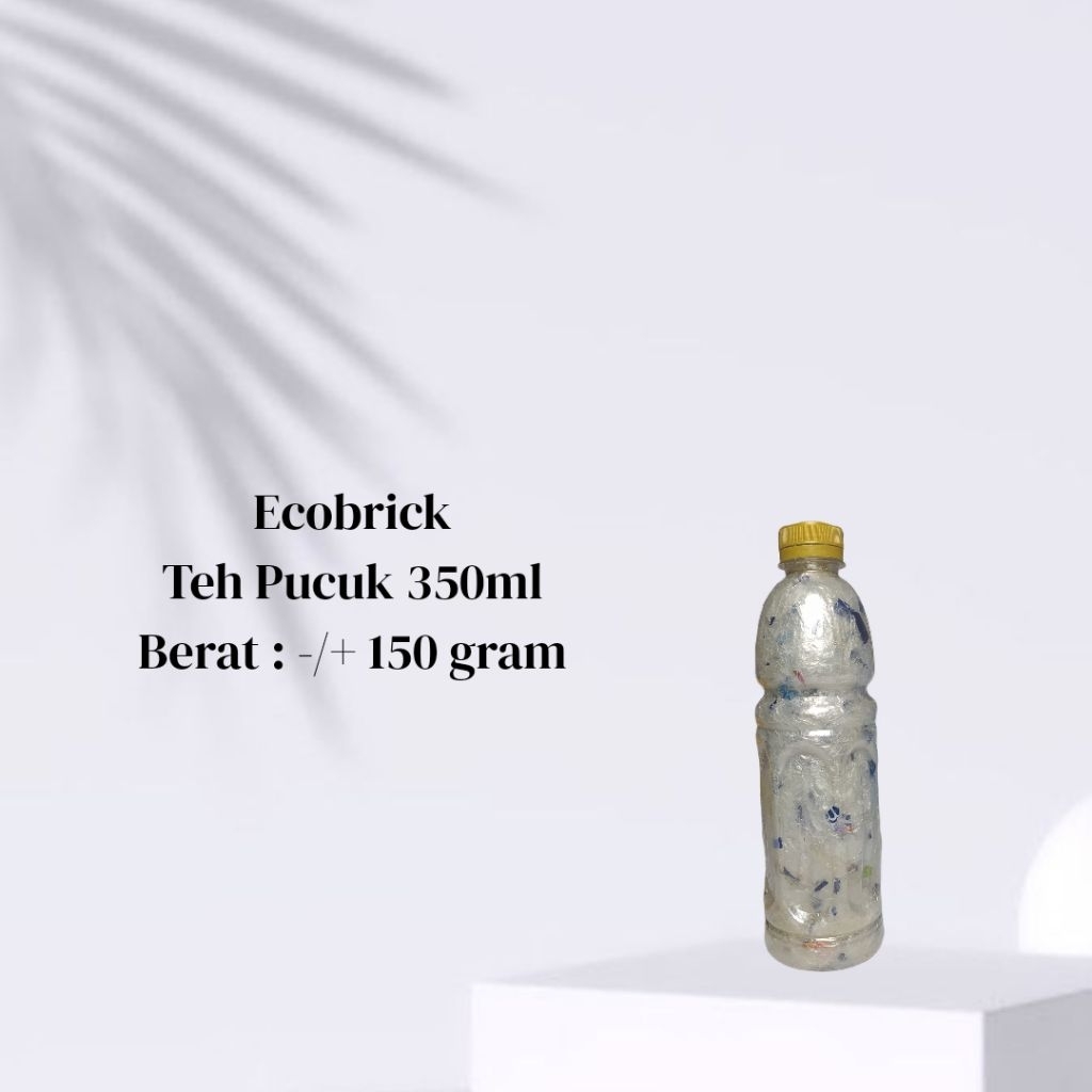 Ecobrick Teh Pucuk 350ml 150gram Plastik Potongan Kecil Padat