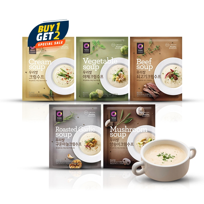 

CHUNG JUNG ONE Cream Soup (Rasa Plain BUY 1 GET 2) 60g