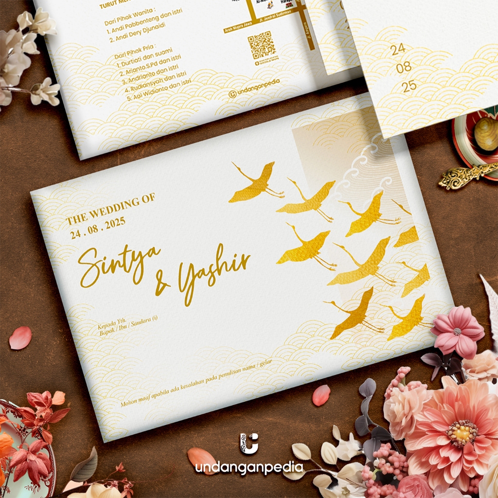 HARDCOVER LANDSCAPE + AMPLOP . FREE WEBSITE INVITATION . UNDANGAN PERNIKAHAN HARD COVER TEBAL UNIK L