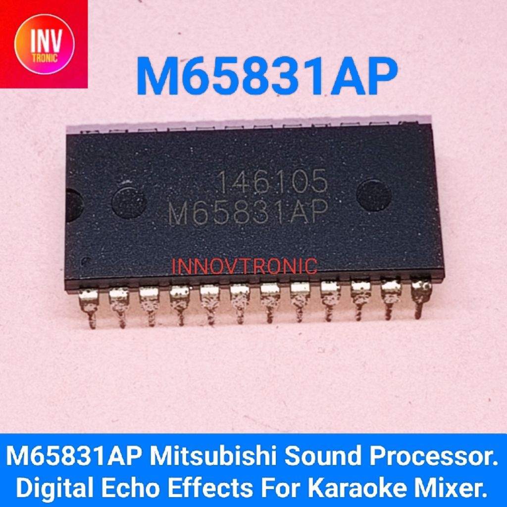 IC M65831AP IC 24Pin Karaoke Echo Sound Effects Mitsubishi For Karaoke Audio Mixer