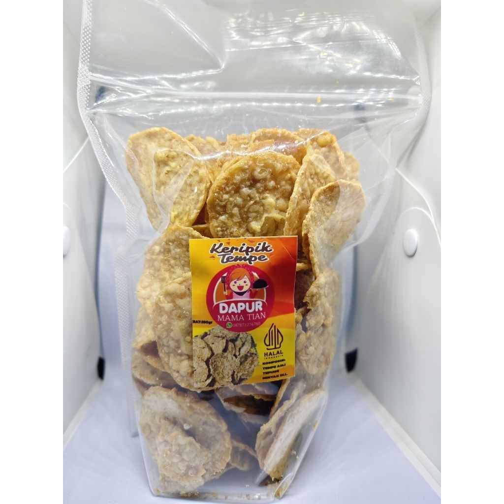 

KERIPIK TEMPE ASLI berat isi 350gr