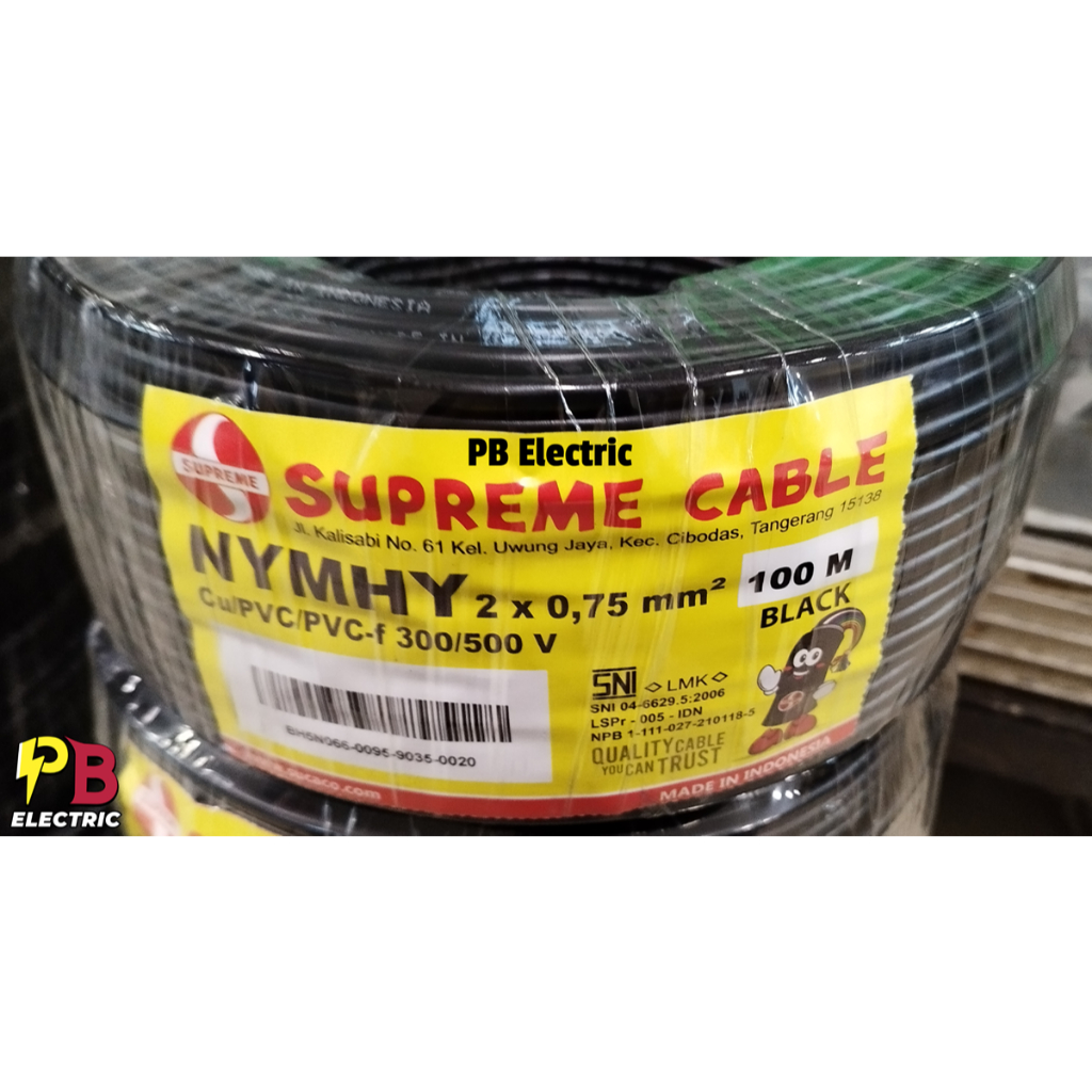 Kabel NYYHY 2 x 0.75 mm Merk Supreme / Kabel NYMHY 2x0.75mm Supreme / NYMHY 2 x 0.75 Supreme / Supre