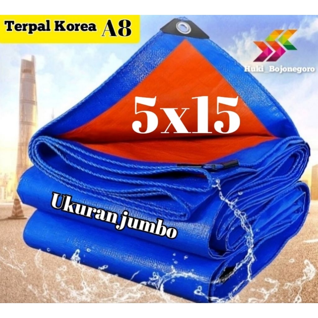 terpal lembaran A8 korea dan cina 5x15 terpal tenda terpal truk terpal waterproof