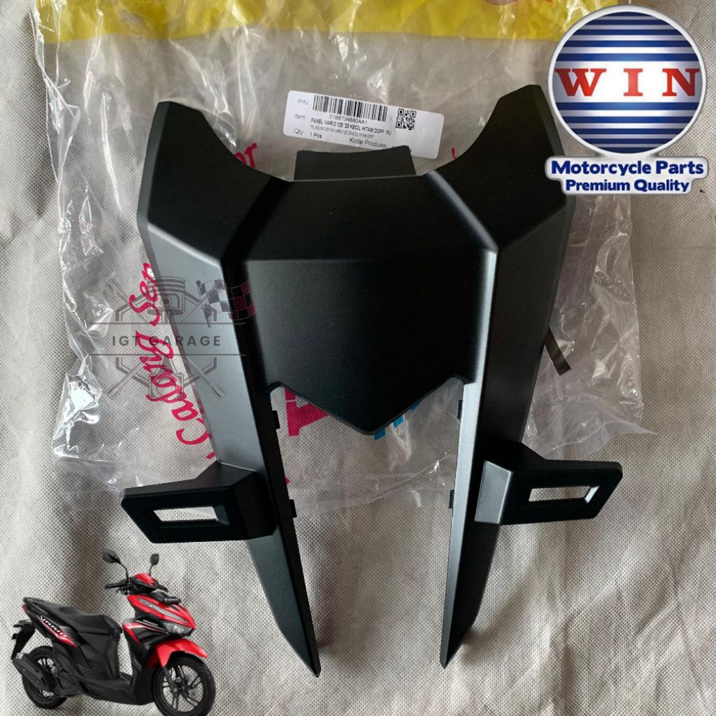 Cover Plat Nomor Tameng Dasi Depan Vario 125 New 2023 K2V Gen 2 64302-K2V-N30ZA