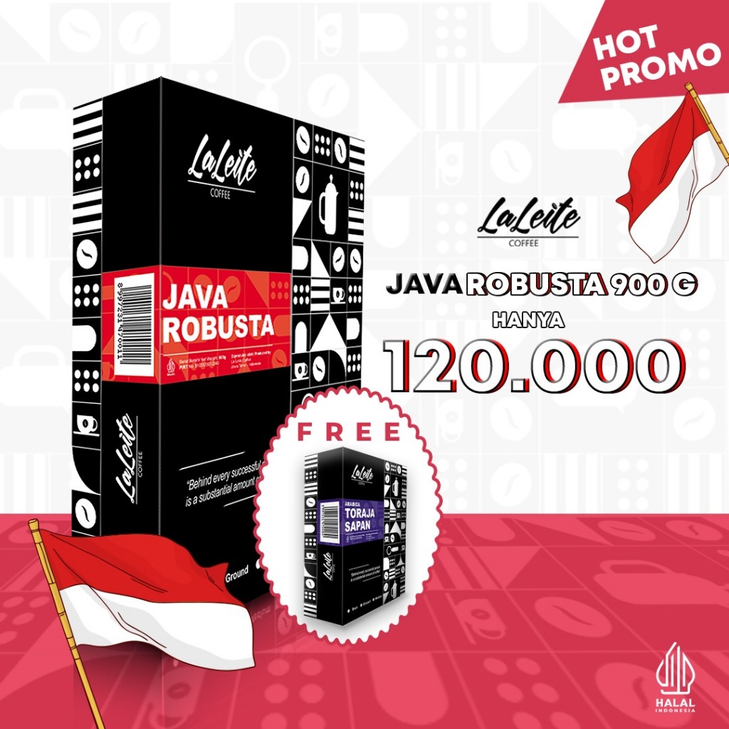 

LaLeite Coffee Java Robusta 900gr