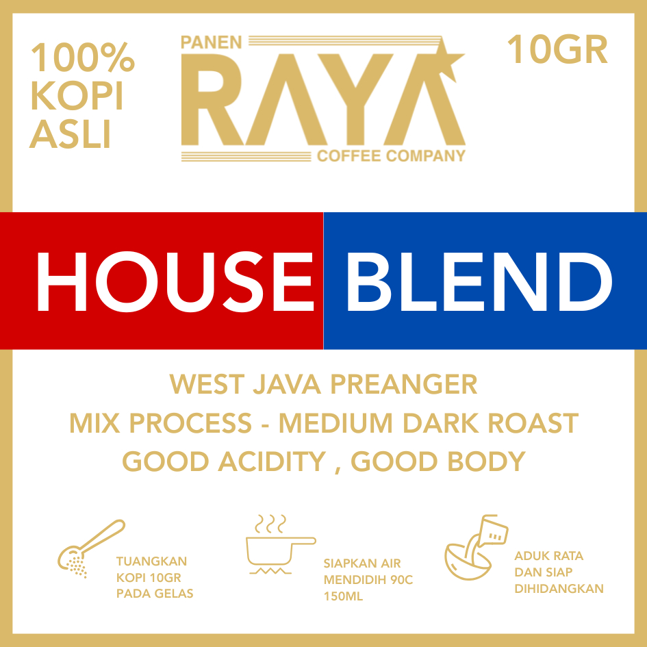 

Kopi Sachet House Blend 100% Asli | Kopi Bubuk Premium | House Blend Coffee Fresh Roasted