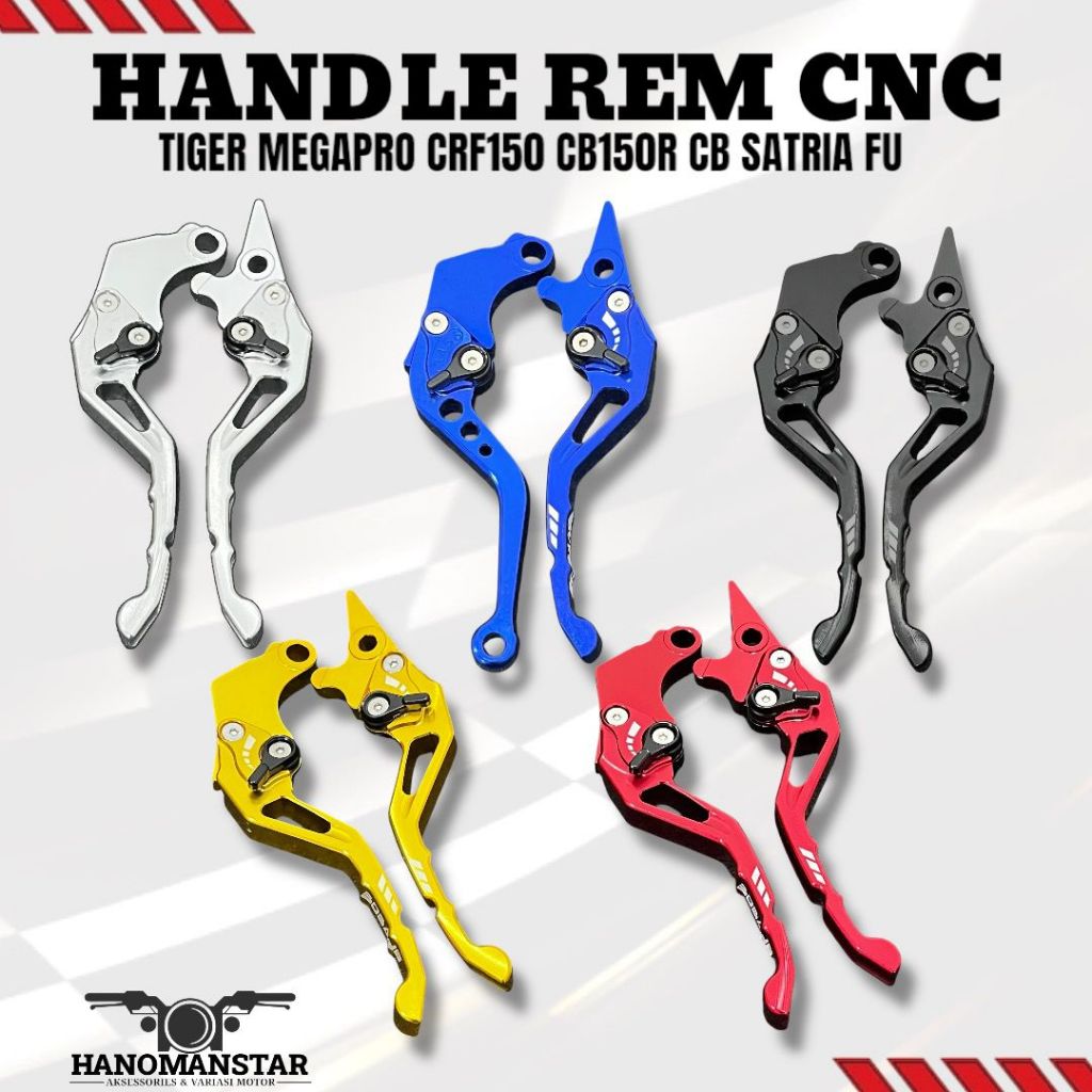 HANDLE REM CNC TIGER MEGAPRO CRF150 CB150 R CB SATRIA FU HANDLE TUAS REM CNC HS55