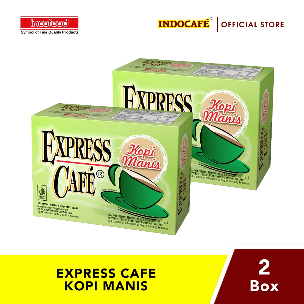 

2 Kotak Express Café Kopi Manis (5 sachet)
