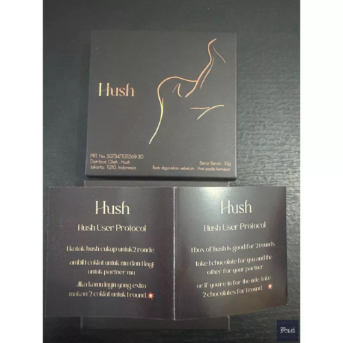

VIRAL Hush chocolate Dark Chocolate for couple 32 gram Untuk Hubungan Suami Istri