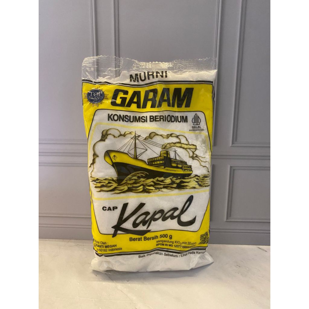 

Garam Murni Cap Kapal 500gram Beryodium