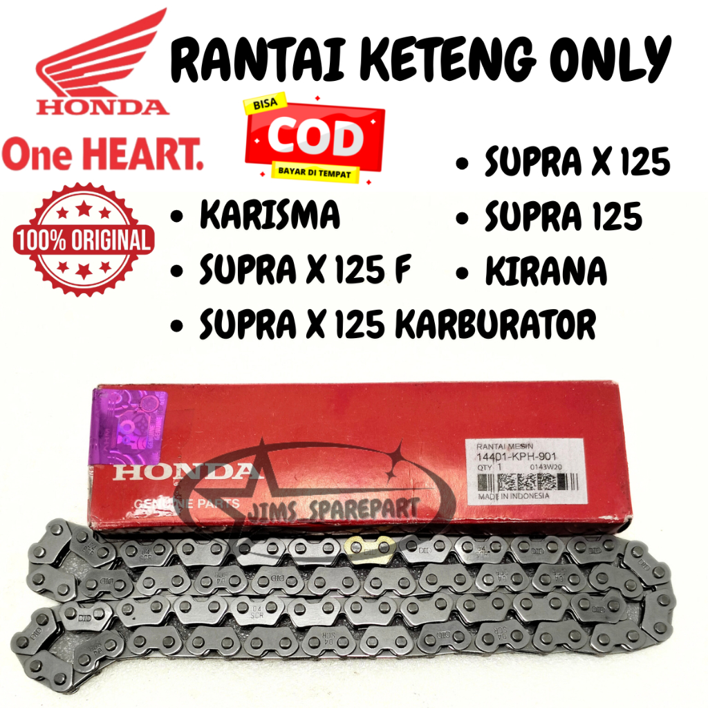 RANTAI KETENG ONLY HONDA KPH KARISMA SUPRA X 125 F KARBURATOR KIRANA RANTE KAMPRAT MESIN KAMRAT KUAL
