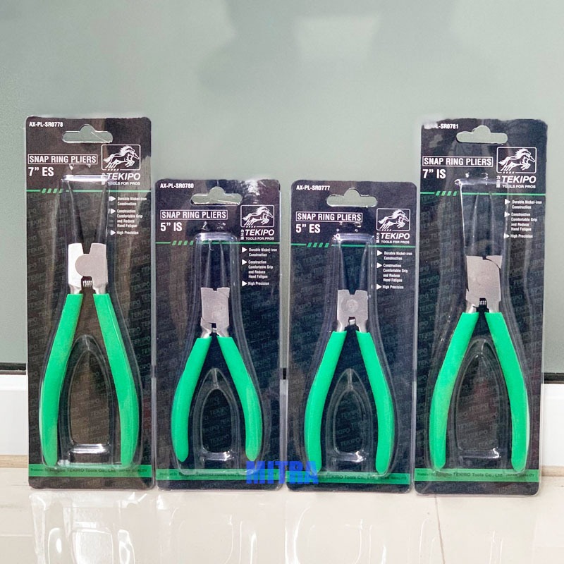 TEKIRO Tang Snap Ring Set 7 Inchi - Tekiro Tang Spi 7 Inchi Set Buka Tutup Lurus Tekiro