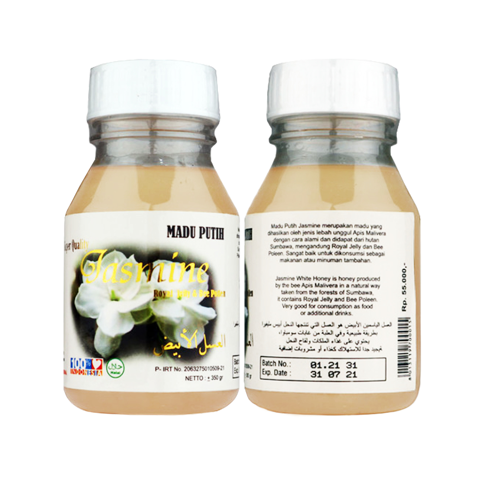 

Madu Putih Jasmine Madu Hutan Sumbawa Royal Jelly plus Bee Pollen Original