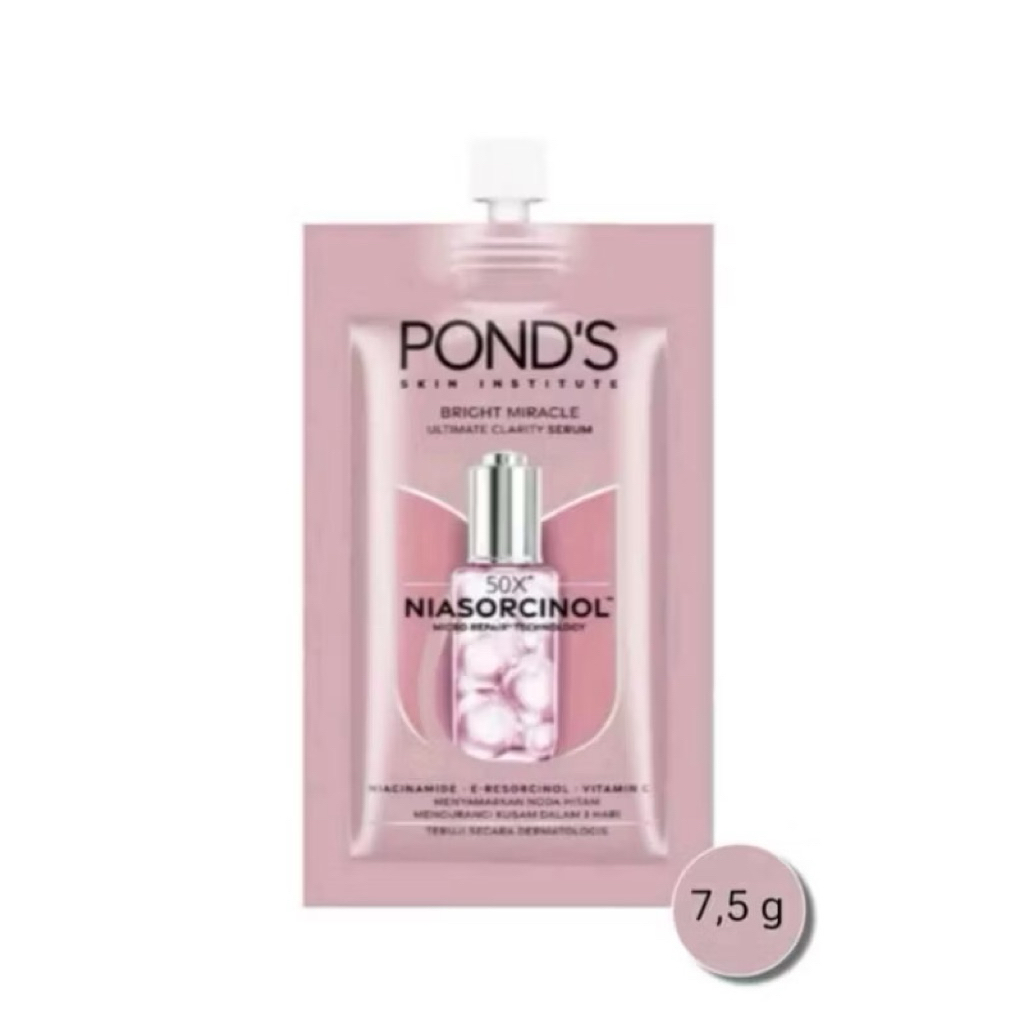 PONDS Bright Miracle Ultimate Clarity Serum Niasorcinol 7.5gr / Sachet Ponds Serum Wajah