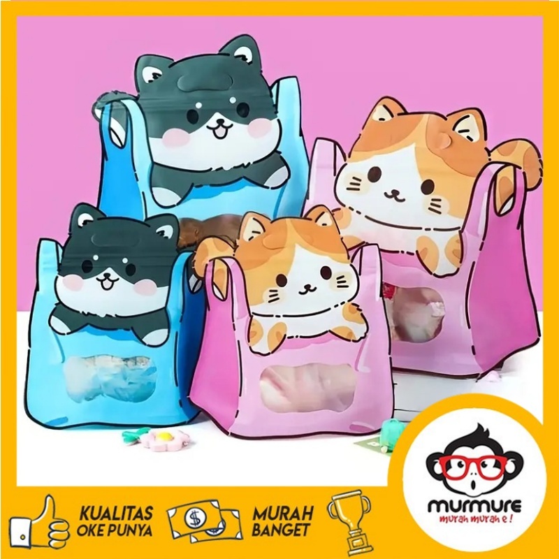 

Pouch Zipper Kucing 3D Premium Cute Cat Bingkisan Hadiah Lucu Ulang Tahun Imut Unik Cartoon Schoolbags With Pockets