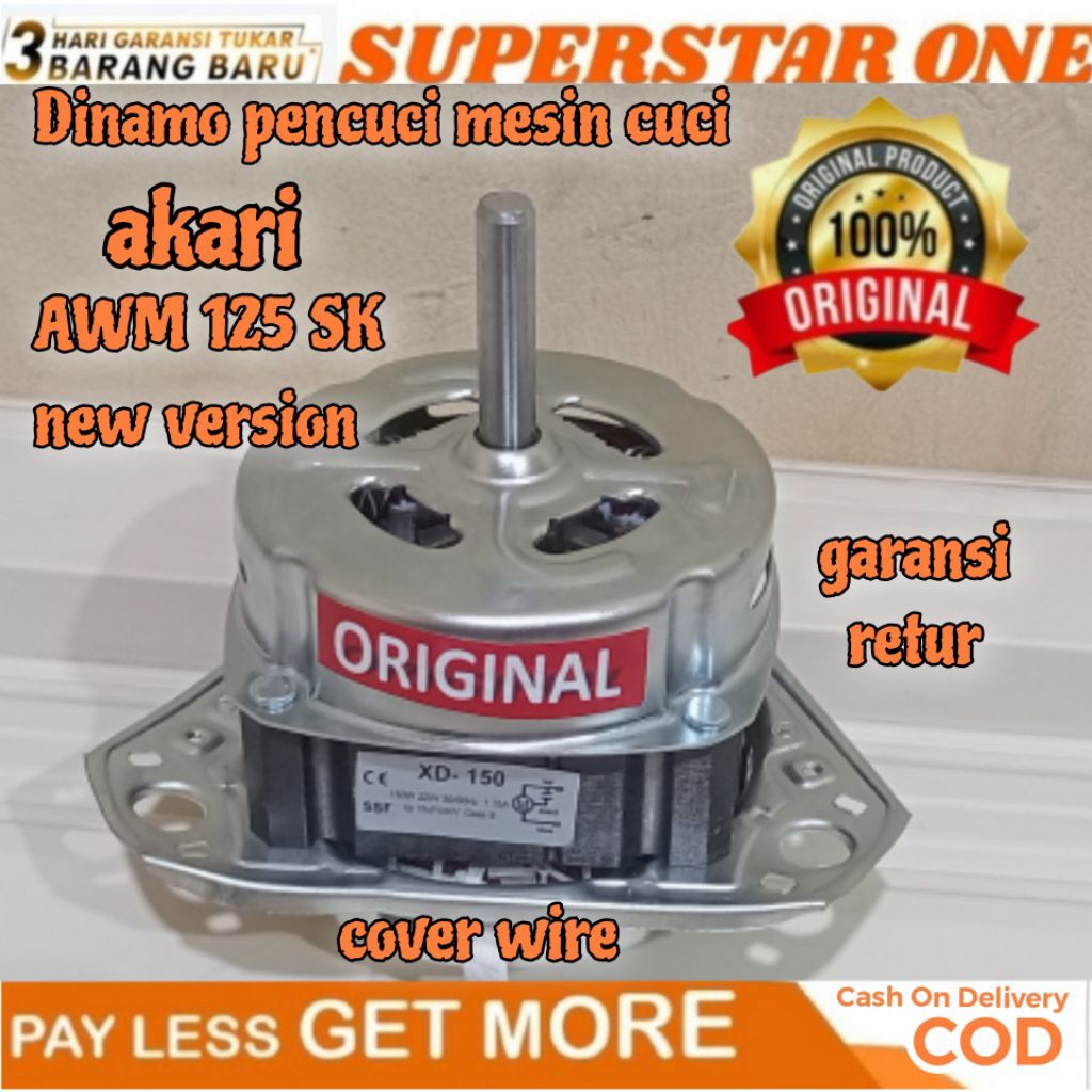 dinamo/motor PENCUCI mesin cuci akari AWM 125 SK