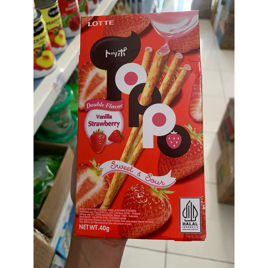 

Lotte toppo strawberry 40g