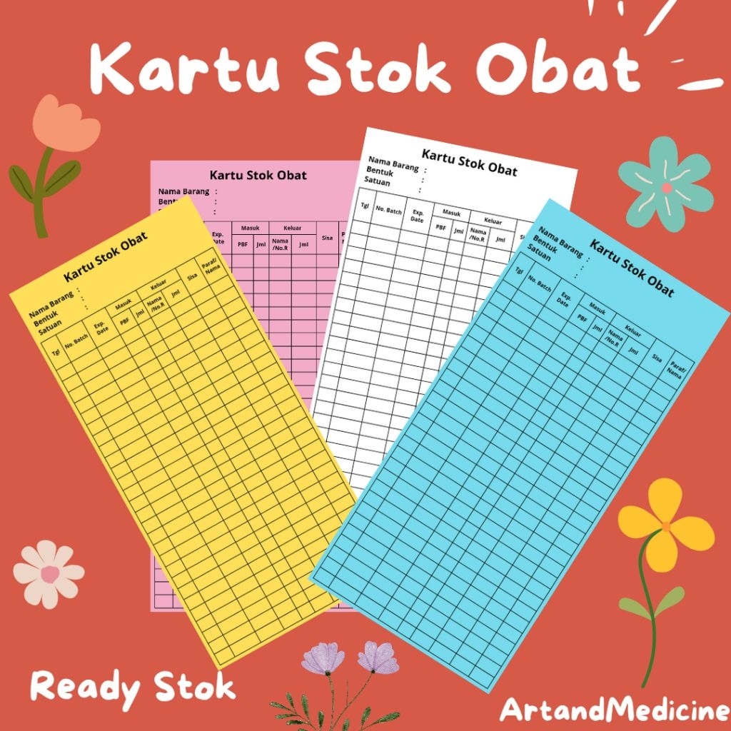 

Kartu Stok Obat | Perlengkapan Apotek Klinik Rumah Sakit