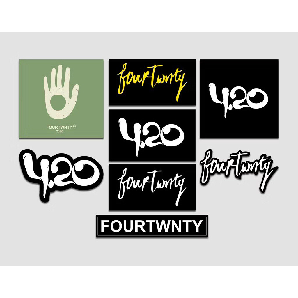 

stiker set band fourtwenty mangu 420 satu set