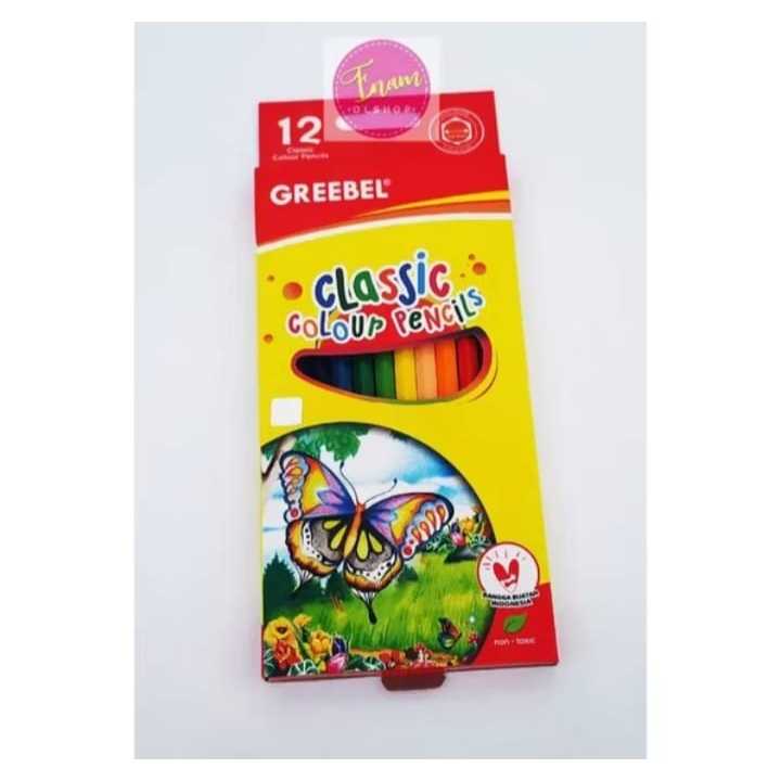 

GREEBEL Pensil Warna 12 Warna Panjang / Classic Color Pencils (7012)
