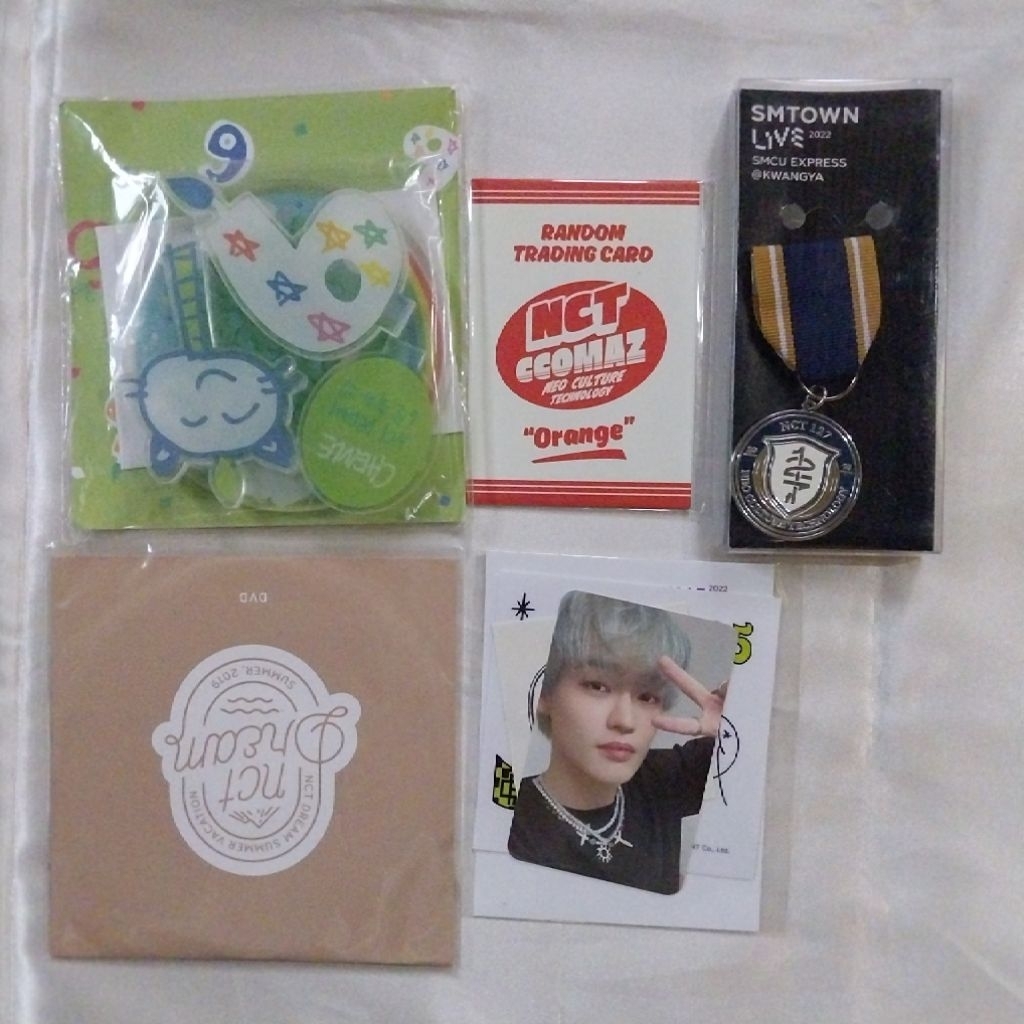 (ready) official md merchandise nct 127 dream dvd summer vacation 2019 acrylic stand ar voice set ch