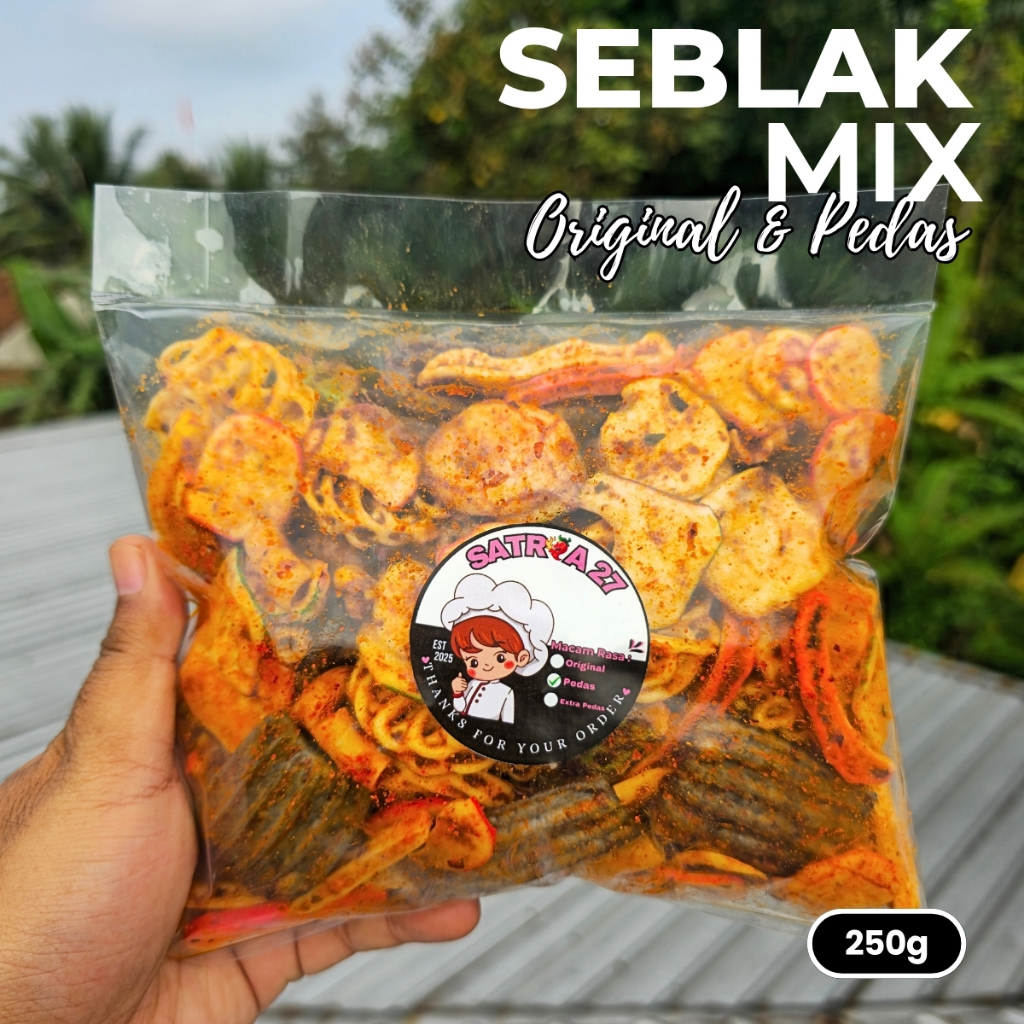 

kerupuk seblak 250gram campur mix seblak beton/kerupuk jengkol/kerupuk rafael/kerupuk bawang gurih pedas