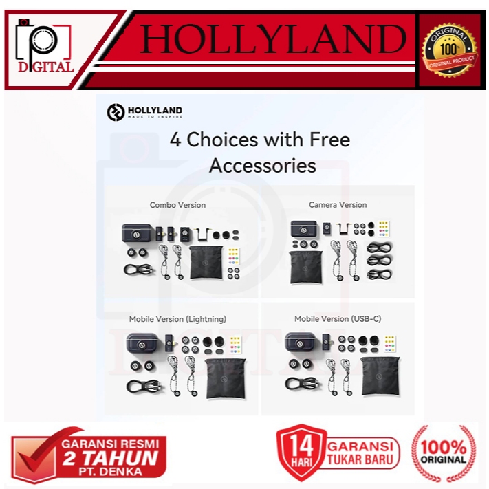 HOLLYLAND LARK M2 DUO COMBO / HOLLYLAND LARK M2 DUO CAMERA / HOLLYLAND LARK M2 DUO LIGHTNING