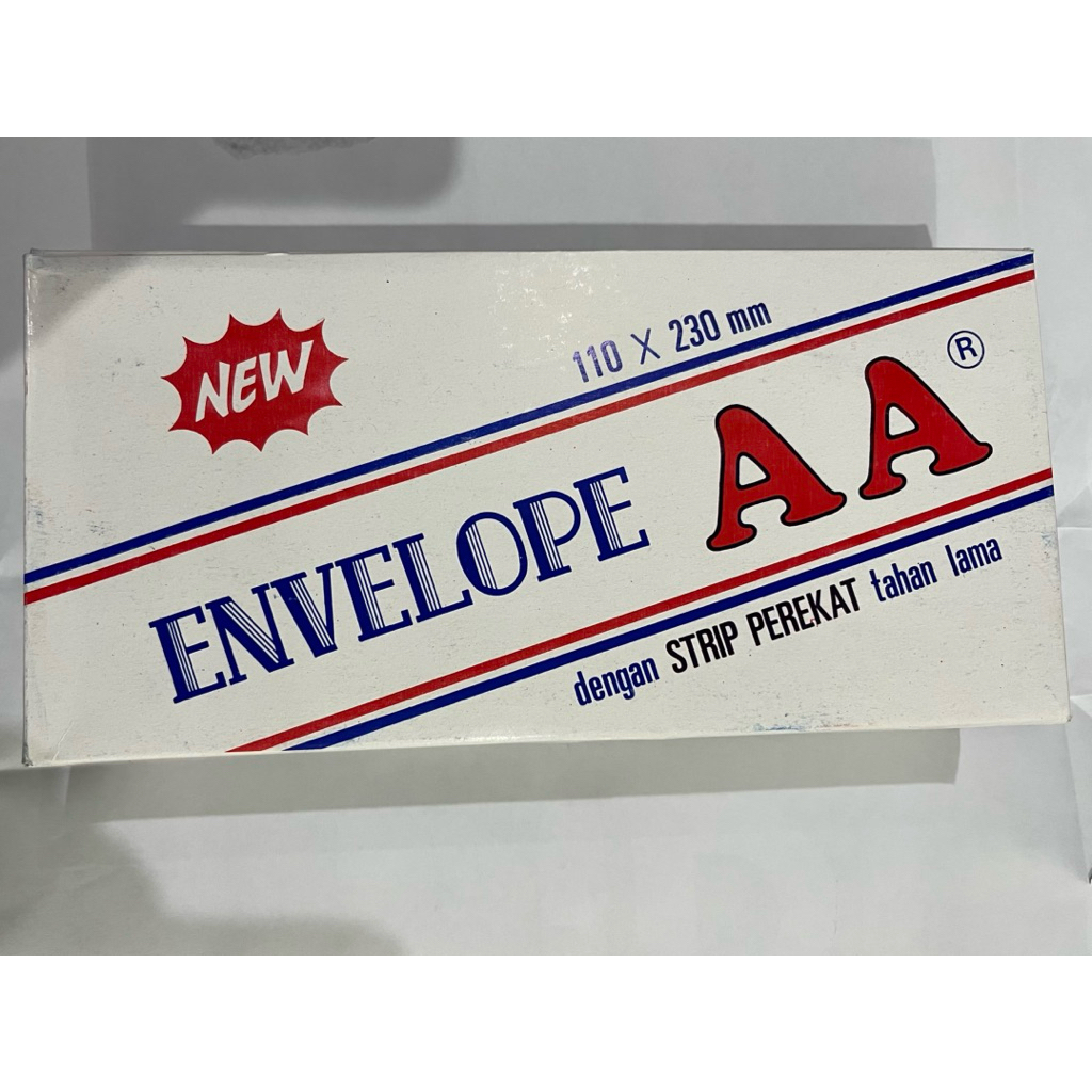 

Amplop putih AA panjang ukuran 110x230mm No.90 isi 100 lembar