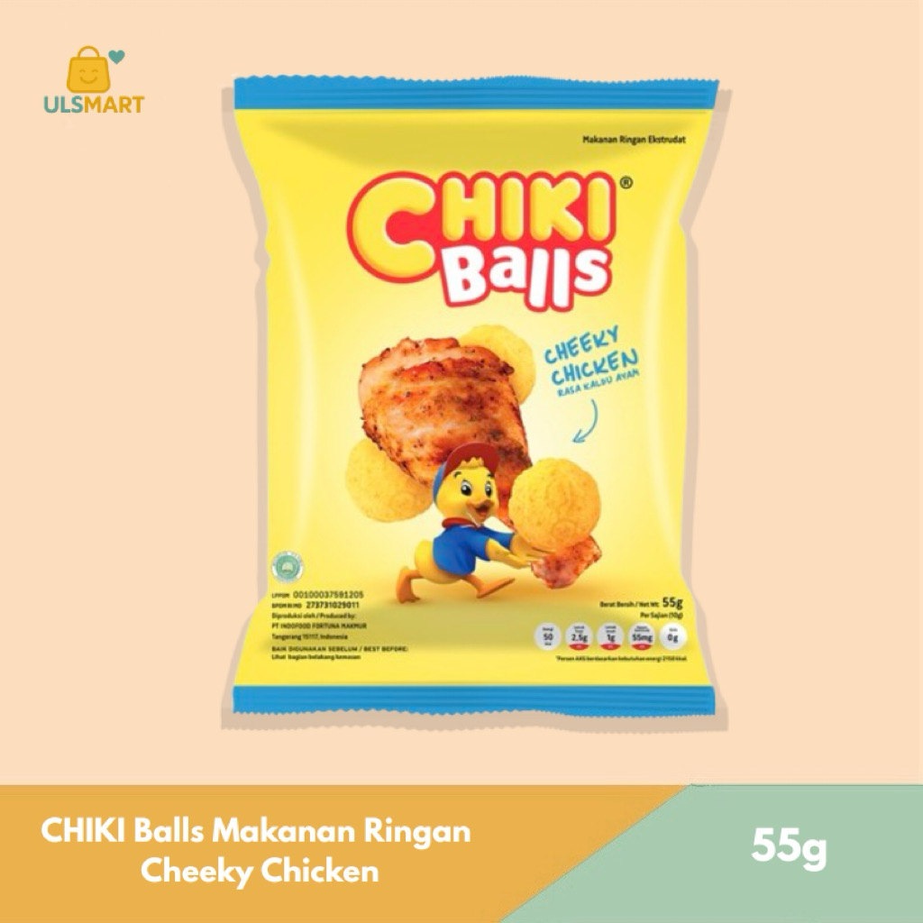 

CHIKI Balls Makanan Ringan Cheeky Chicken 55 g