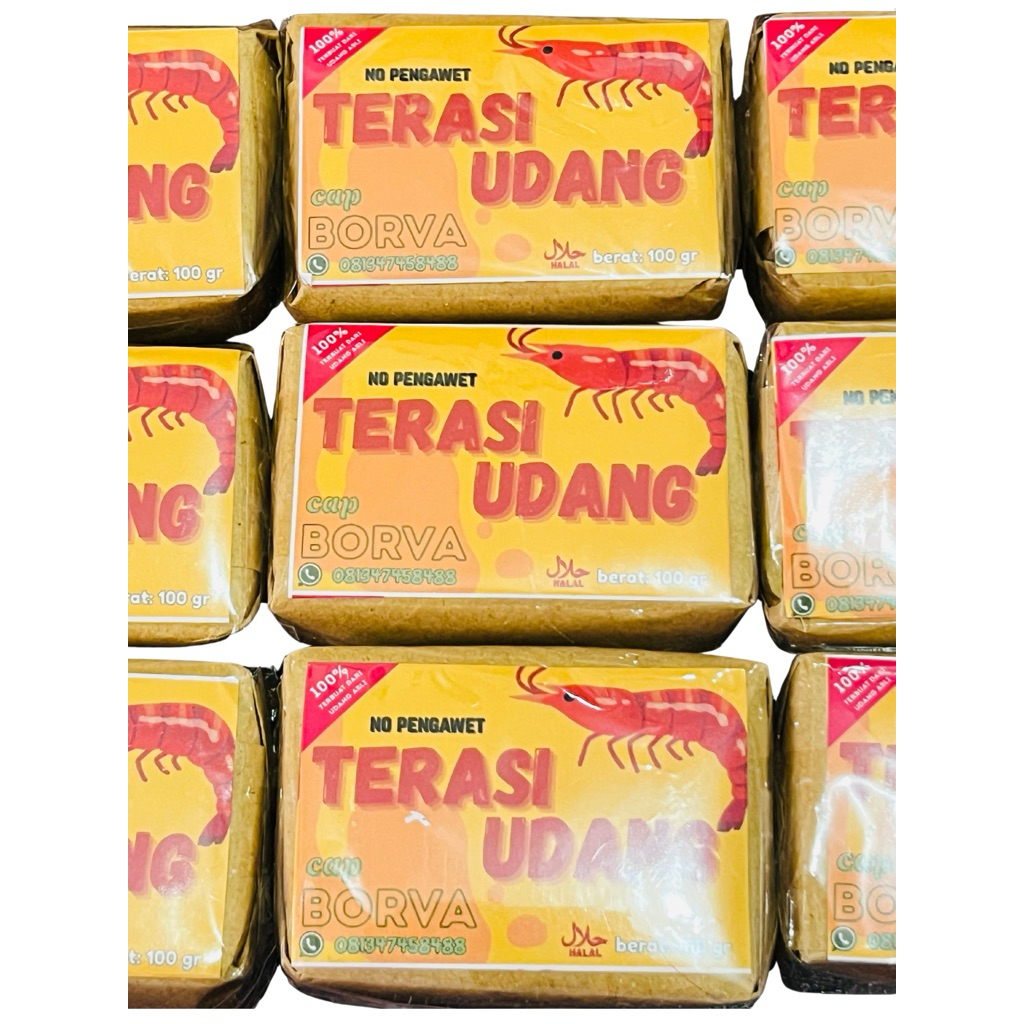 

TERASI UDANG 100% UDANG ASLI NO PENGAWET 100 gr